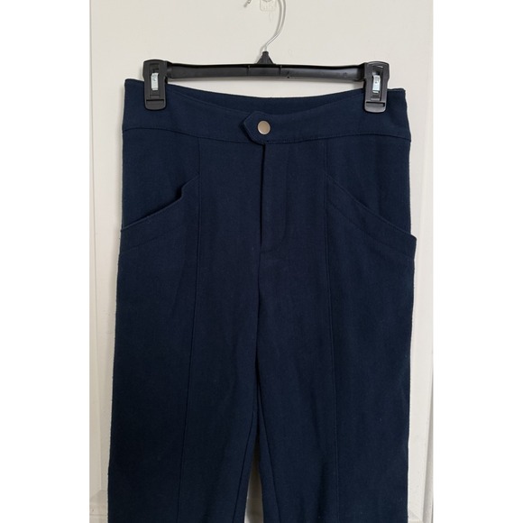 Maeve Magda Tapered Pants Anthropologie Navy Blue Ankle Size 0 - Picture 3 of 12
